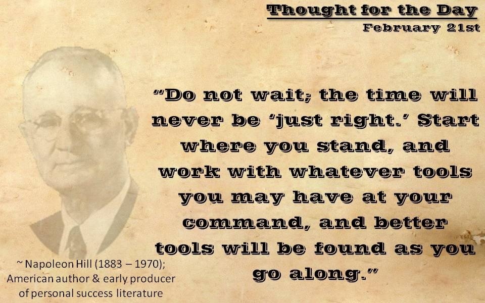 Inspiration for tomorrows thought of the day!