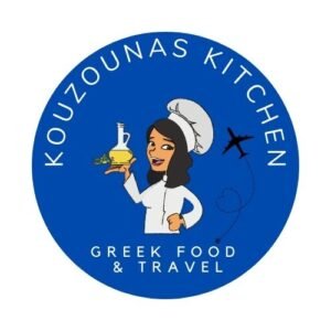 a picture of Kouzounas Kitchen logo with writing