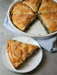 The spanakorizopita pie